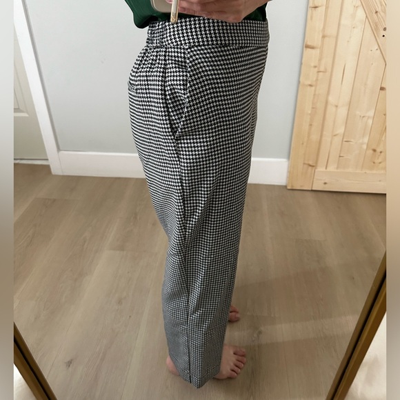Zara black and white houndstooth pants size medium - Picture 2 of 5